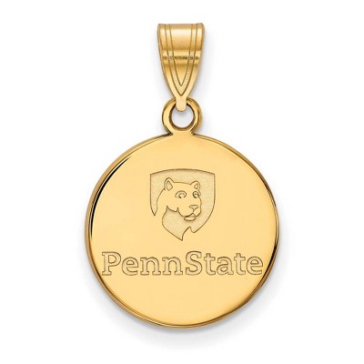 Black Bow Jewelry 10k Yellow Gold Penn State Nittany Lions NCAA Medium Pendant