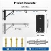 MaseiKar Wall Mounting Triangle Boom Arm for Photography Strobe Light, Monolight, Softbox, Umbrella, Reflector and Ring Light, 180 Degree Rotation - 2 of 4