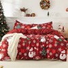 Garvee Christmas Duvet Cover, Xmas Holiday Decorative Bedding Set with Duvet Cover & Pillow Sham, Reversible Printed Design - 3 of 4
