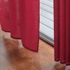 Chanasya 2pk Faux Belgian Flax Semi Sheer Window Curtain Panels - Set of 2 - 4 of 4