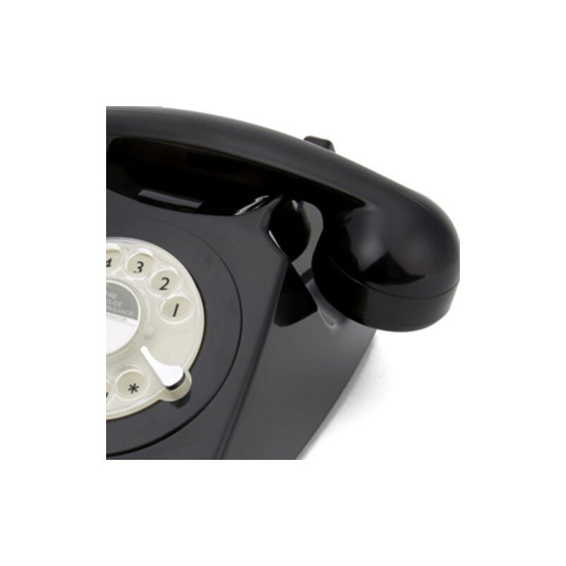 GPO Retro GPO746WIVR 746 Desktop Rotary Dial Telephone - Black, 4 of 7