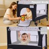 Kinder King 4-in-1 Portable Nursery Center and Bedside Crib with Bassinet, Changing Table, Storage Basket, Side Zipper & Travel Bag - 3 of 4
