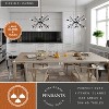 VAXCEL Halsted Black and Satin Brass Mid-Century Modern Sputnik Pendant Light - 2 of 4