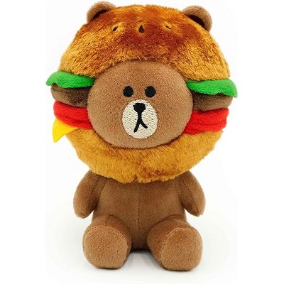 ZippyPaws LINE Friends Brown Plush - Burger Time