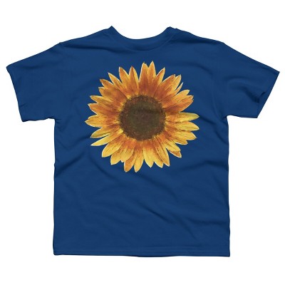 Boy's Design By Humans Sunflower By Maryedenoa T-Shirt