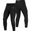 RDX SPORTS RDX T15 Black Compression Tights, Workout Leggings, Athletic Wear, Men's Gym Apparel, High-Performance Gear, Training Pants. - 3 of 4