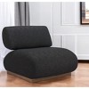 HomeRoots 34" Black And Bronze Fabric And Upholstered Side Chair - 2 of 4