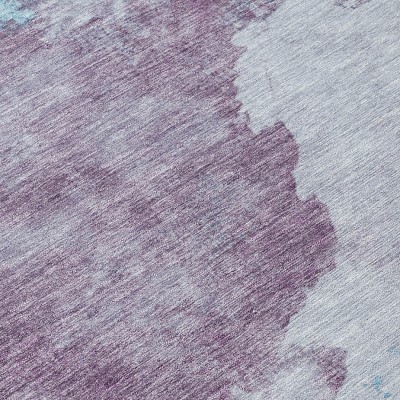 HomeRoots 10' X 14' Lavender And Teal Blue Abstract Washable Indoor Outdoor Area Rug