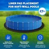 Swimline Hydrotools Above Ground 27 Foot Swimming Pool Liner Pad, Polyester Non-Woven Fabric for Ultimate Comfort and Pool Protection - 3 of 4