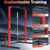 KRISRATE Adjustable Power Rack Squat Stand, Power Cage with 2 Pull Up Bars, 13-Level Strength Training Rack Smith Machine with Heavy-Duty Steel Frame - 3 of 4