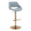 LumiSource Set of 2 Fabrico Adjustable Barstools Noise Fabric - 2 of 4