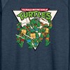 Women's - Teenage Mutant Ninja Turtles - Triangle Lightweight French Terry Wide Neck Long Sleeve Shirt - 2 of 4
