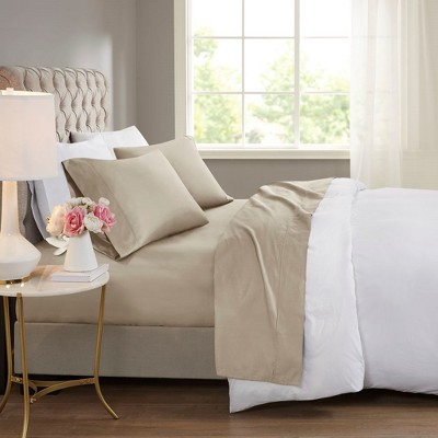 600 Thread Count Cotton Blend Deep Pocket Ultra Soft Fuzzy Sheet Set, Prime Bedding Sets for Bedroom, Cozy Winter Bedding for Luxury Decor Style, Machine Washable Fitted Sheet for Queen / King Size, Xmas Bedding