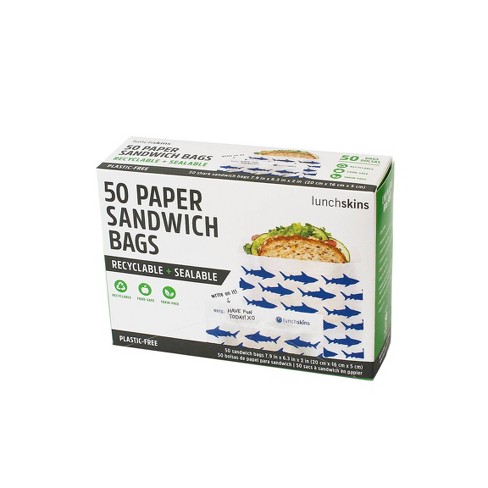 Lunchskins Recyclable & Sealable Paper Sandwich Bags - Shark - 50ct - image 1 of 4