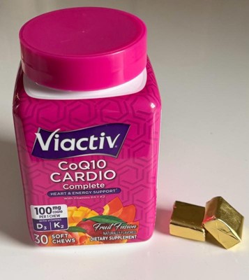 Viactiv CoQ10 Cardio Complete With Vitamins D3 + K2, Fruit Fusion