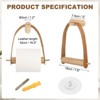 Unique Bargains Wood Toilet Paper Holder 1 Pc - 2 of 4