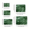 Tie-Dyed Green Fluffy Area Rug, Ultra Soft Non-Slip Mat with 4 Stickers, Multiple Sizes for Home Decor - 3 of 4