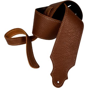 Franklin Strap 3" Purist Glove Leather Guitar Strap Caramel with Gold Stitching - 1 of 1
