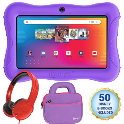 Contixo 7 Kids Tablet 32gb, 50+ Disney Storybooks, Kid-proof Case