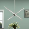 Livex Lighting Monaco 4 - Light Chandelier in  Brushed Nickel/Black Chrome - 4 of 4