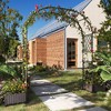 90.5" Metal Garden Arbor with 2 Planter Boxes, Weather-Resistant Wedding Arch Trellis for Climbing Plants & Outdoor Decor - 2 of 4
