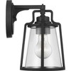 Progress Lighting Benton Harbor 1-Light Outdoor Wall Lantern in Black with Clear Glass Shade - 3 of 4