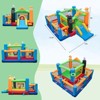 Infans Train-Themed Inflatable Bounce Castle Kids Bouncer w/ Ocean Balls & 950W Blower - 2 of 4