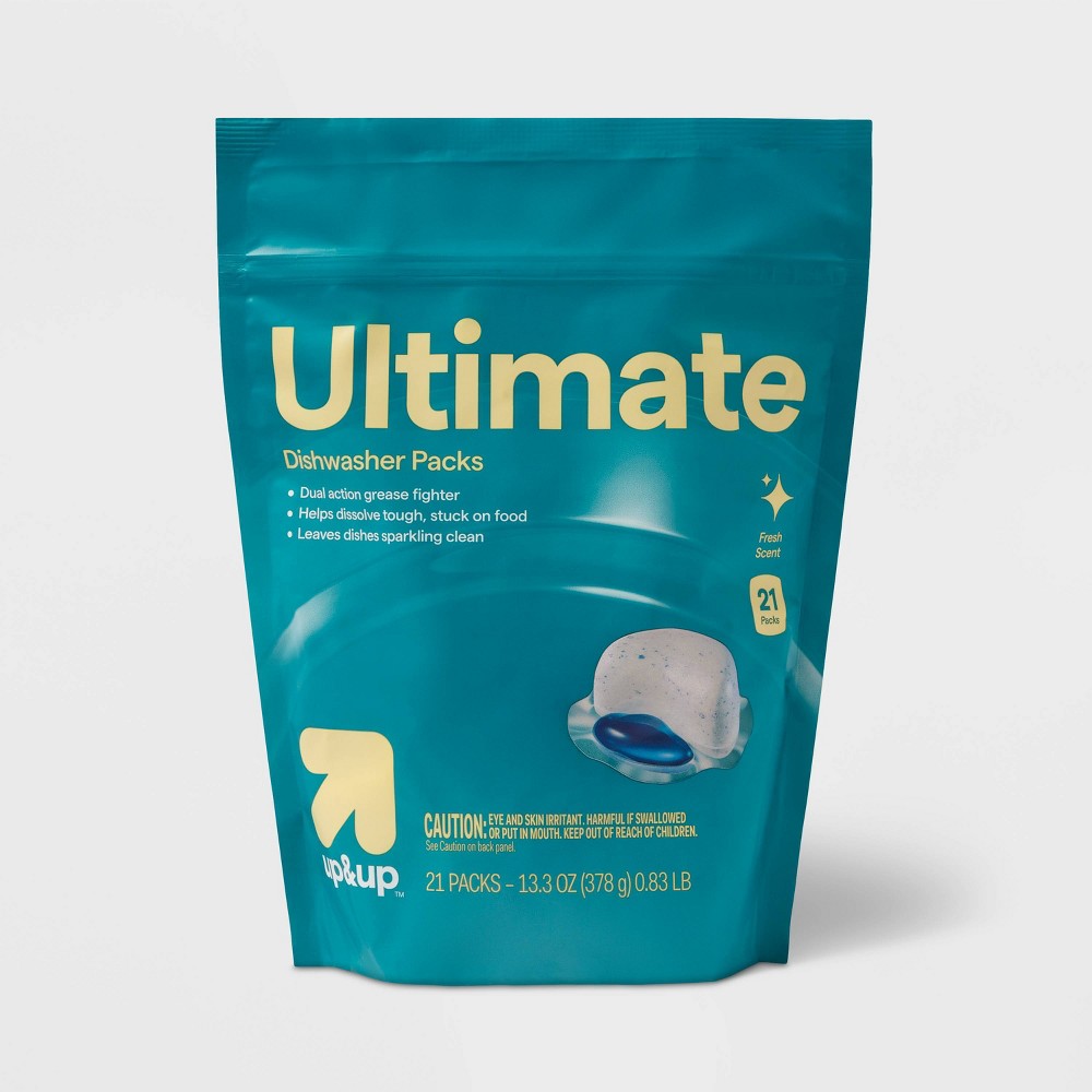 PACK OF 6)) Ultimate Dishwasher Detergent Packs - 21ct - up&up™