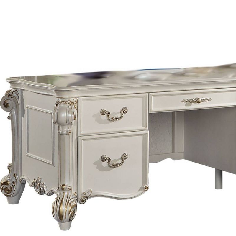 31&#34; Vendome Desks Antique Pearl Finish - Acme Furniture, 2 of 10