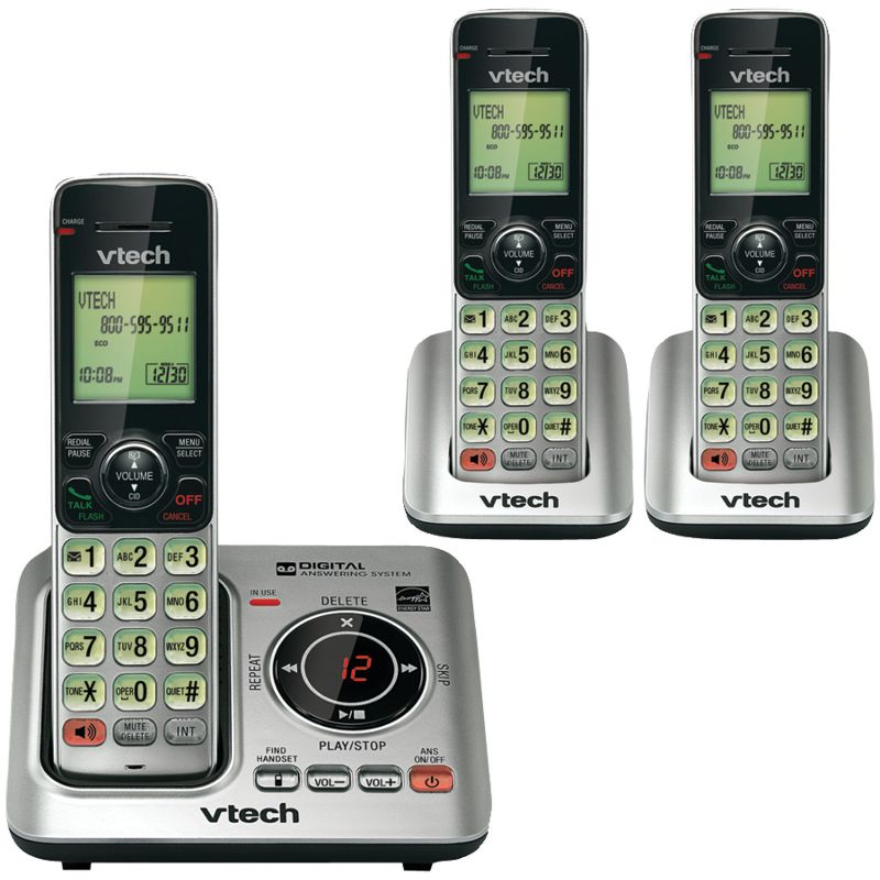 VTech® 3-Handset DECT 6.0 Expandable Speakerphone with Caller ID, 2 of 4