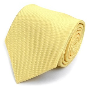 Men's Solid Color Microfiber Poly Woven 3.25 Inch Wide And 57 Inch Long Necktie - 1 of 4