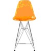 LeisureMod Cresco Mid Century Modern Acrylic Counter Height Barstool with Chrome Base – Ideal for Kitchens and Dining Rooms - 4 of 4