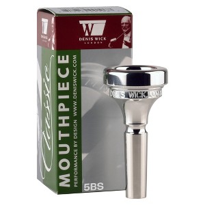 Denis Wick Trombone Classic Mouthpiece Silver Plated - Shank Trombone Mouthpiece - Great for Trombone Lead Players - 1 of 4