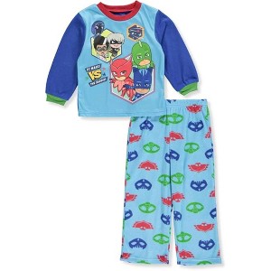 PJ Masks Toddler Boys' 2-Piece Heroes Micro Fleece Pajama Set - 1 of 3