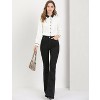 Allegra K Women's Vintage Button Down Contrast Peter Pan Collar Office Work Blouse - 3 of 4