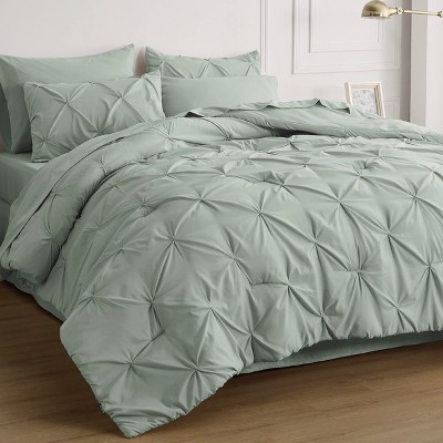 Bedsure Comforter Set – Solid Diamond Pintuck Design Bedding, Elegant and Soft Bed in a Bag for All Seasons