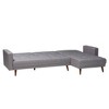 Baxton Studio Claire Fabric Upholstered Convertible Sleeper Sofa - 3 of 4