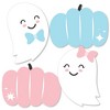 Big Dot of Happiness Boo-y or Ghoul - Ghost and Pumpkin Decorations DIY Halloween Gender Reveal Party Essentials - Set of 20 - 2 of 4