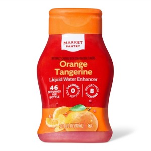 Orange Tangerine Naturally Flavored with other Natural Flavors Liquid Water Enhancer Drops - 3.11 fl oz - Market Pantry™ - 1 of 3