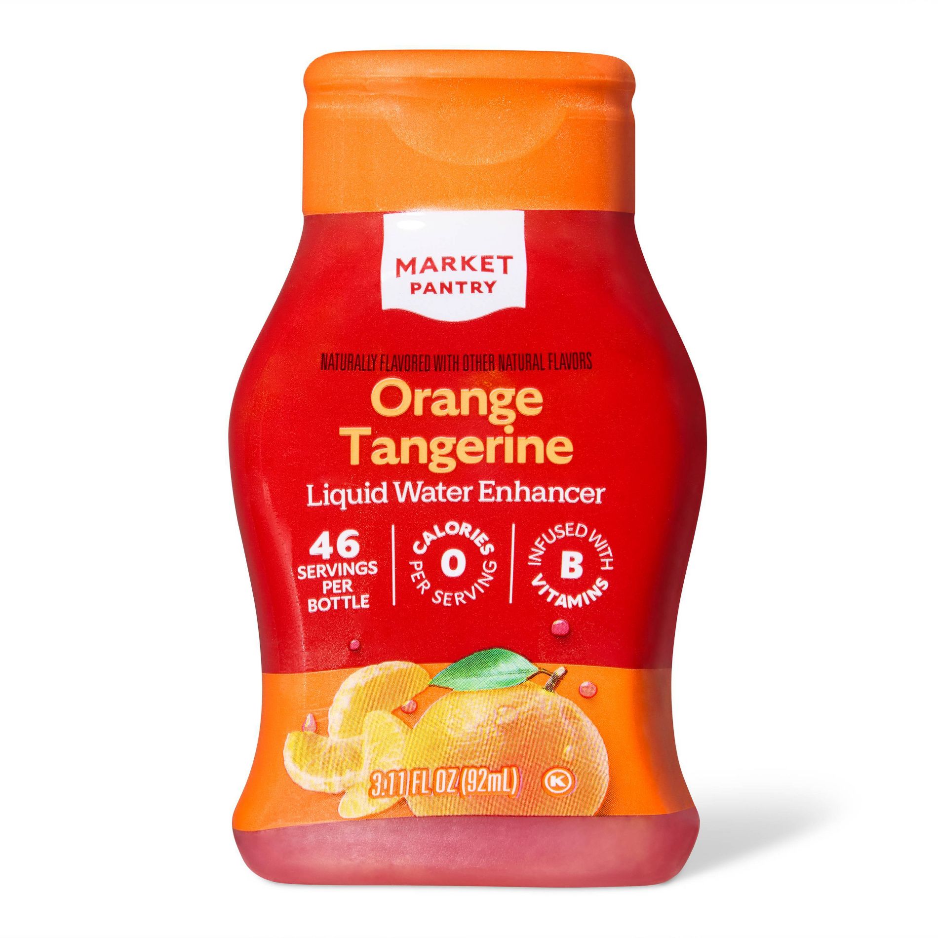 Orange Tangerine Naturally Flavored with other Natural Flavors Liquid Water Enhancer Drops - 3.11 fl oz - Market Pantry™