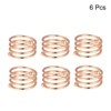 Unique Bargains Dining Table Decorations Wedding Alloy Decorative Wear Resistance Napkin Rings 6 Pcs - 3 of 4