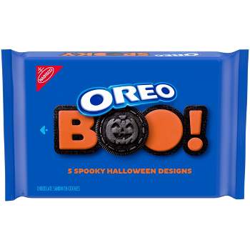 Oreo Halloween Boo! Orange Crème Cookies Family Size - 18.71oz