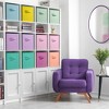 Sorbus Mixed Colors 13 Inch 12 Pack Sturdy Collapsible Fabric Storage Cubes with Handle - for Organizing Clothes, Toys, Books, Shelves & more - 2 of 4