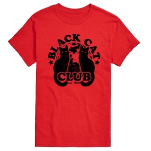 Men's - Instant Message - Black Cat Club Short Sleeve Graphic T-Shirt - 1 of 4