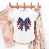 The Juniper Shop Coquette Patriotic Bow Flutter Sleeve Tee - 3 of 4