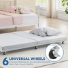 Garvee Twin Daybed with Trundle Bed,Metal Twin Day Bed Twin Size with Steel Slat Support, Sofa Bed for Living Room and Guest Room - 4 of 4
