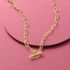 Pure Collection by Ross-Simons Italian 14kt Yellow Gold Paper Clip Link Toggle Necklace - 3 of 4