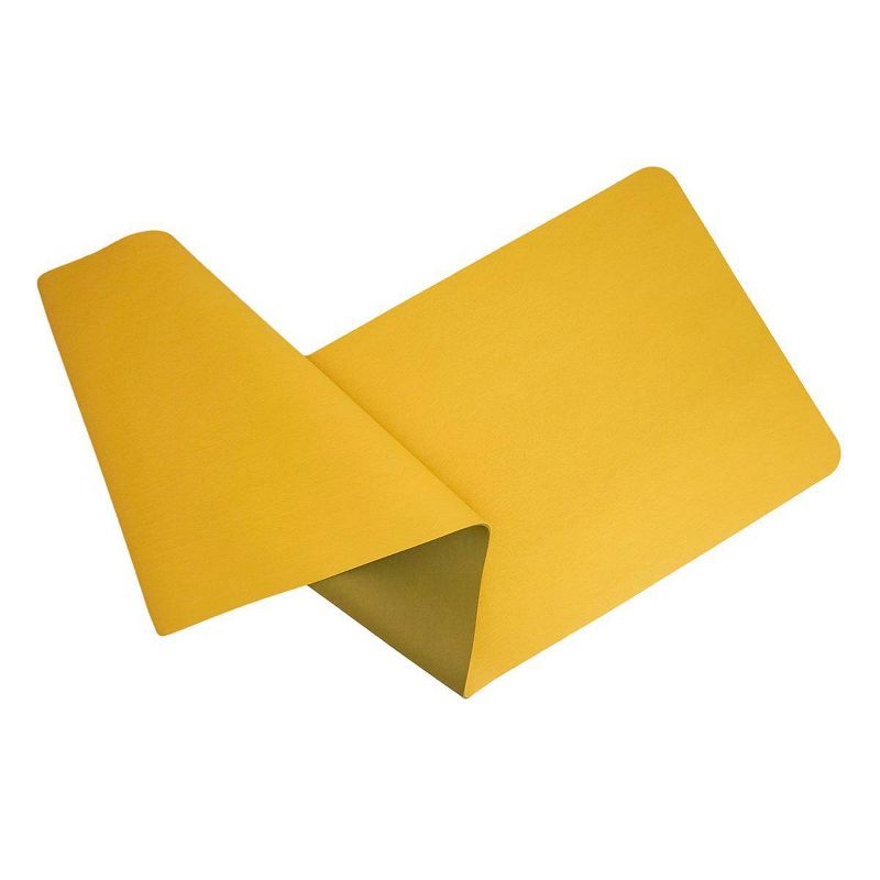 Yoga Direct Textured Natural Rubber Yoga Mat - Mustard Yellow (5mm), 3 of 5