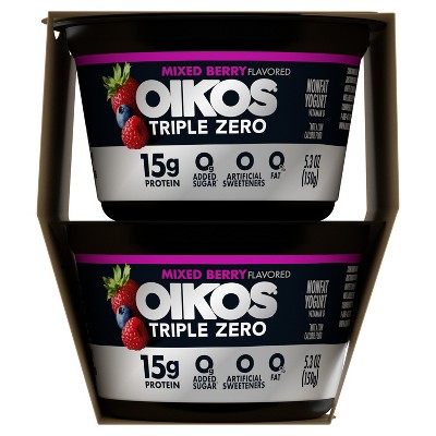 Oikos Triple Zero Mixed Berry Greek Yogurt - 4ct/5.3oz Cups_9