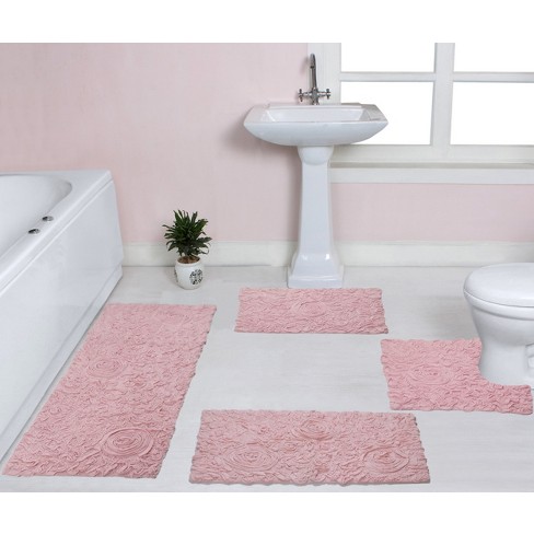 Pink Floral Kitchen Rug Mat, Pink Kitchen Rugs Sets Of 2 Washable Non-slip Kitchen  Mats For Floor 2 Piece Pink Kitchen Decor